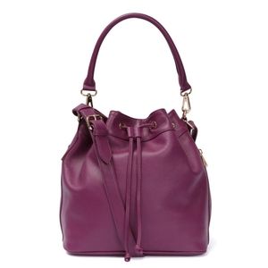 Ora Delphine Claire leather bucket bag satchel